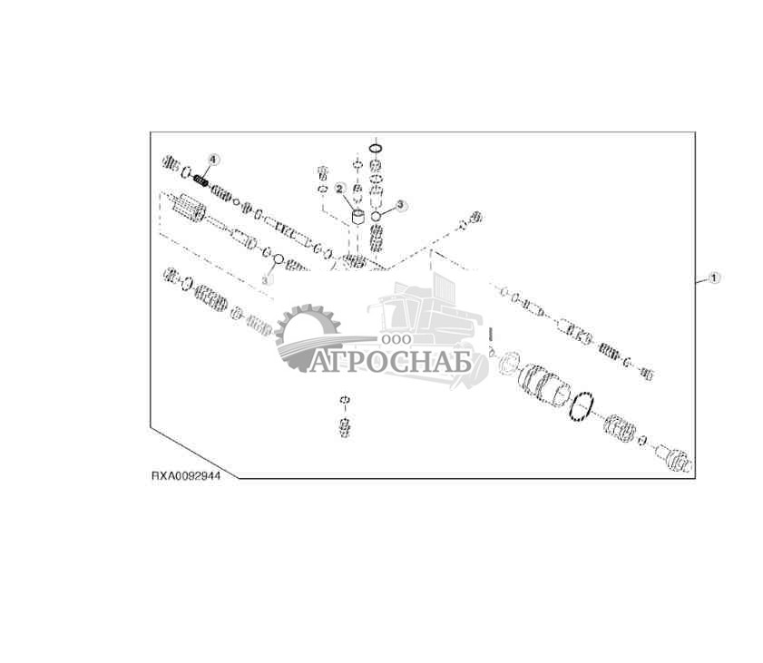 Комплект крепежных деталей тормозного клапана 